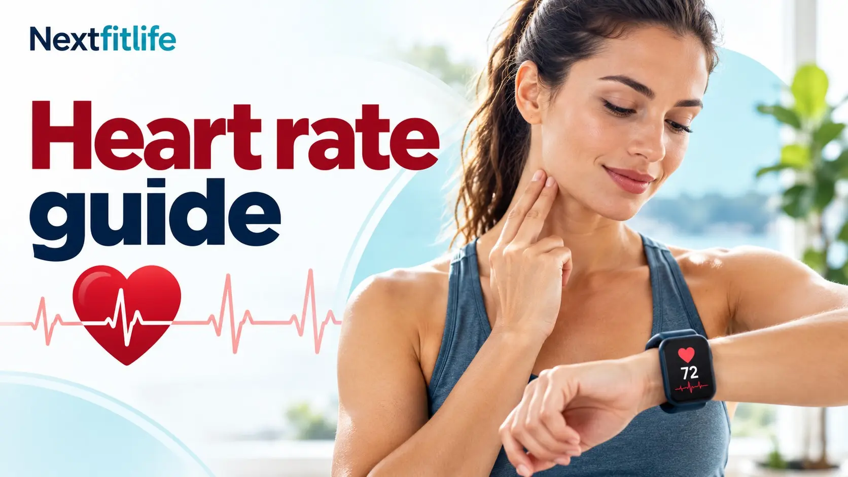 Heart rate guide showing resting pulse, smartwatch monitoring, exercise heart rate, and cardiovascular health