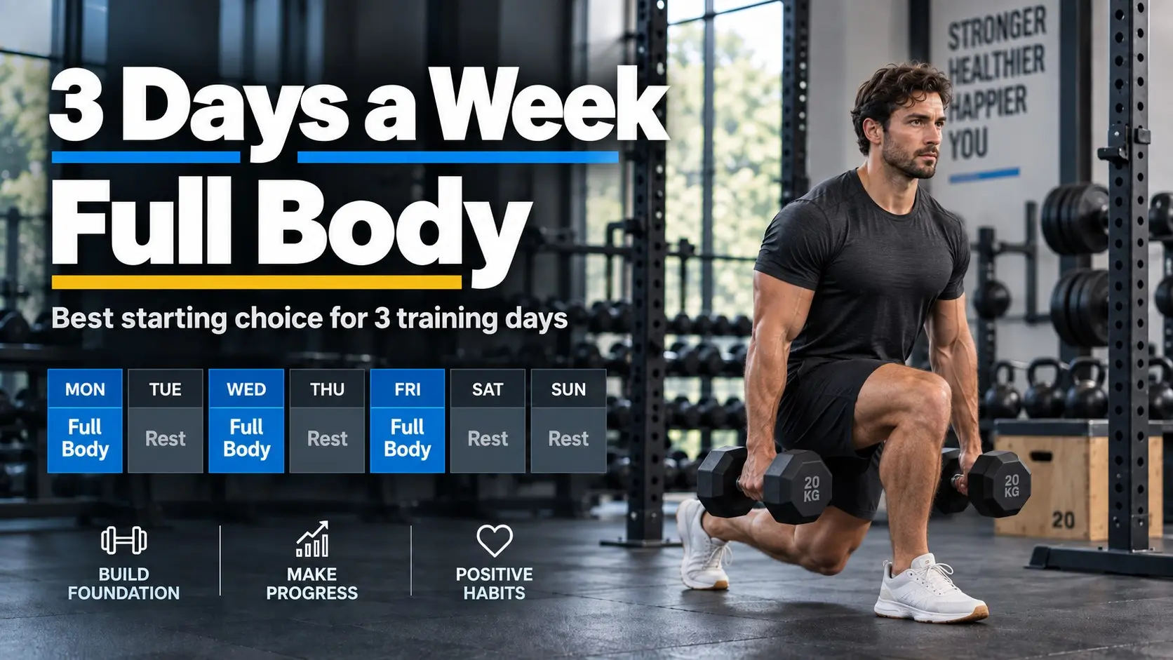 3 Days a Week: Full Body Is My Usual Starting Choice