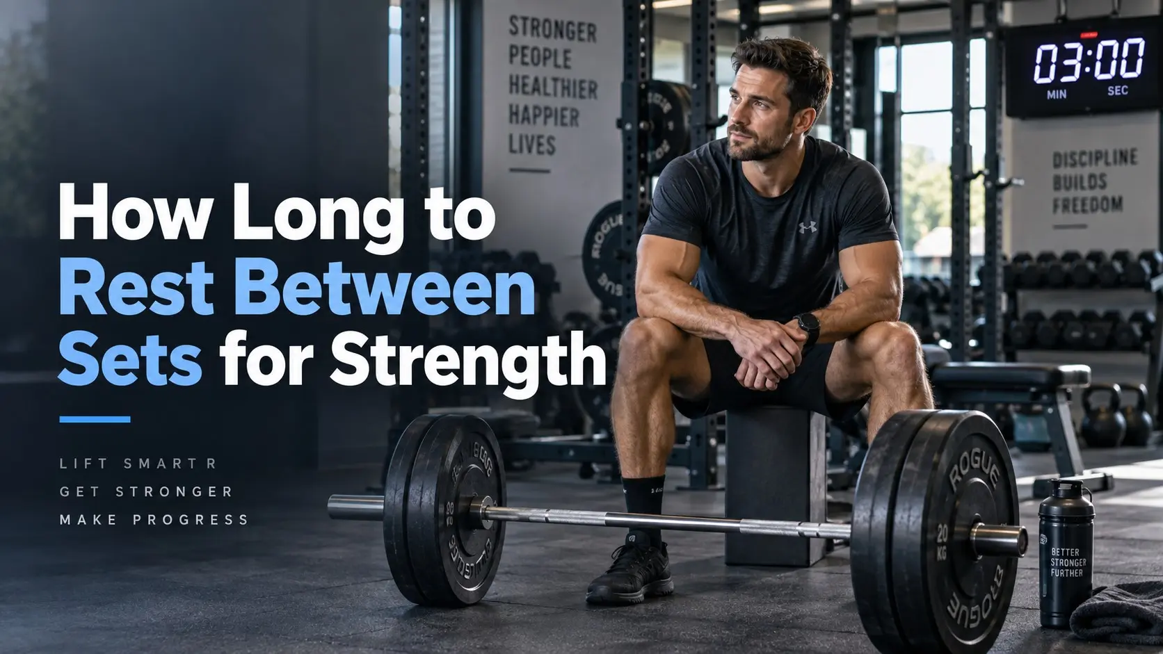 How long to rest between sets for strength during a heavy resistance training workout
