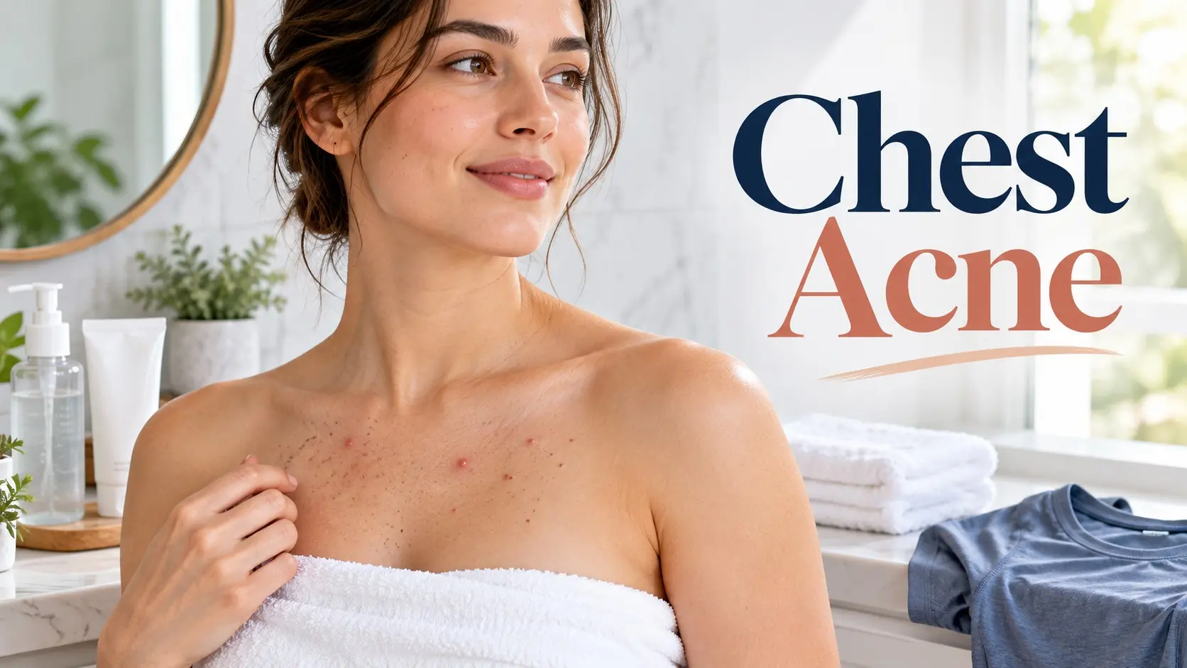 Chest acne guide showing mild chest breakouts and proven treatment options
