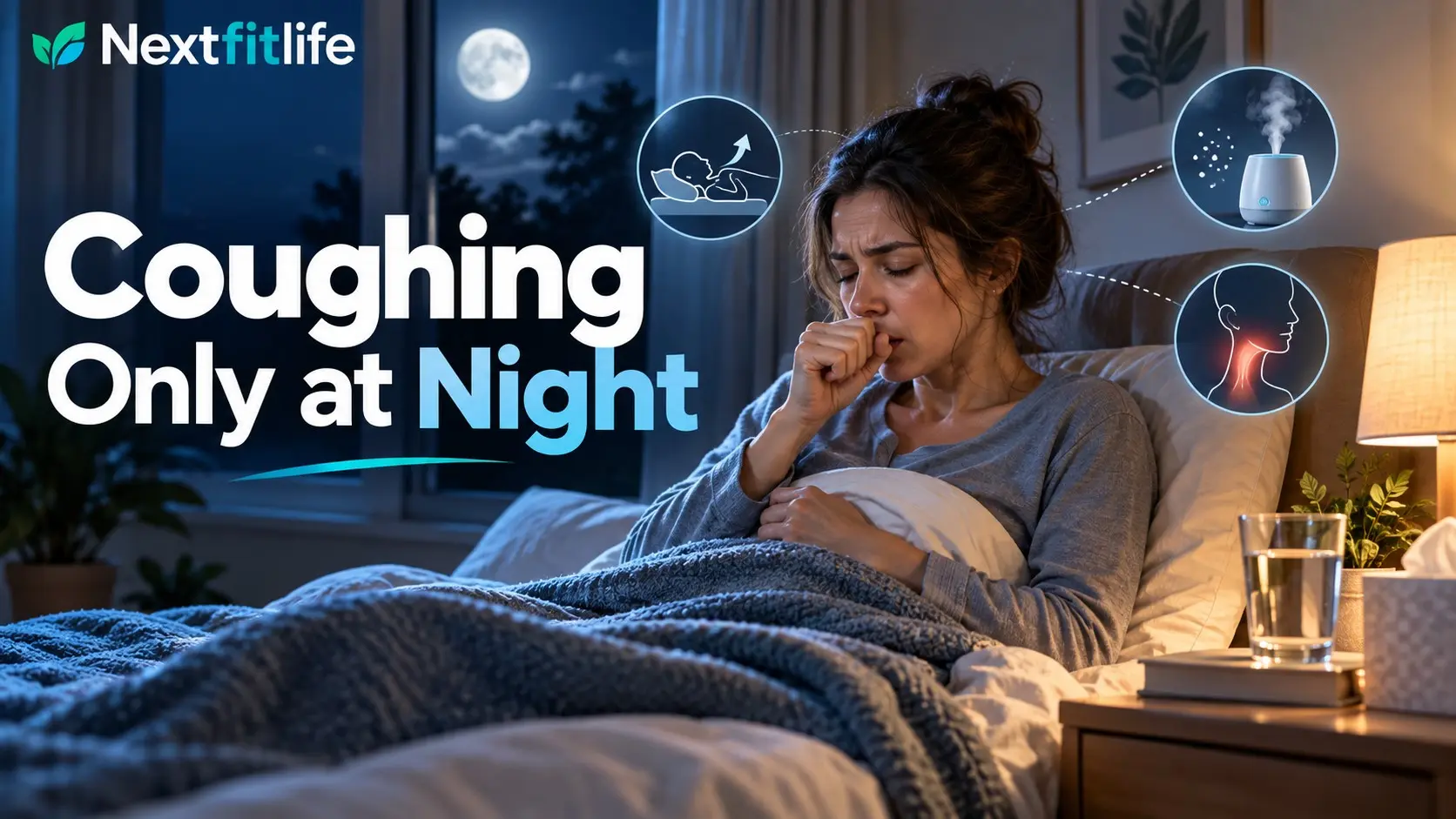 Coughing only at night with possible reflux, asthma, postnasal drip, and bedroom triggers