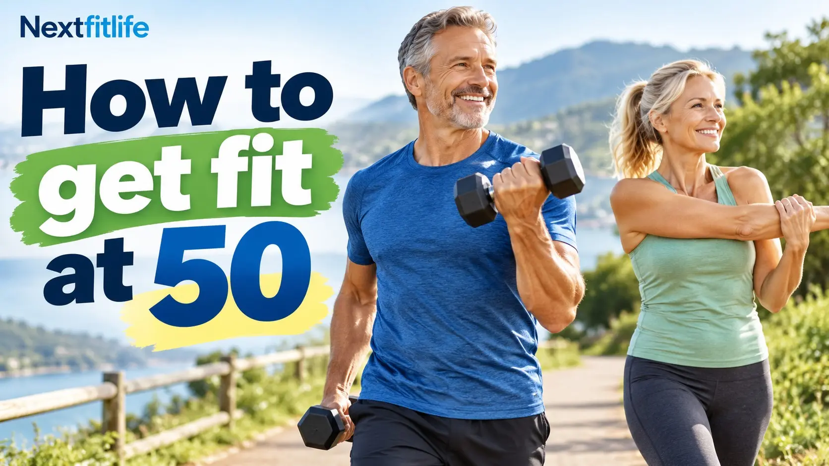 How to get fit at 50 with walking, strength training, balance, mobility, protein, and healthy aging habits