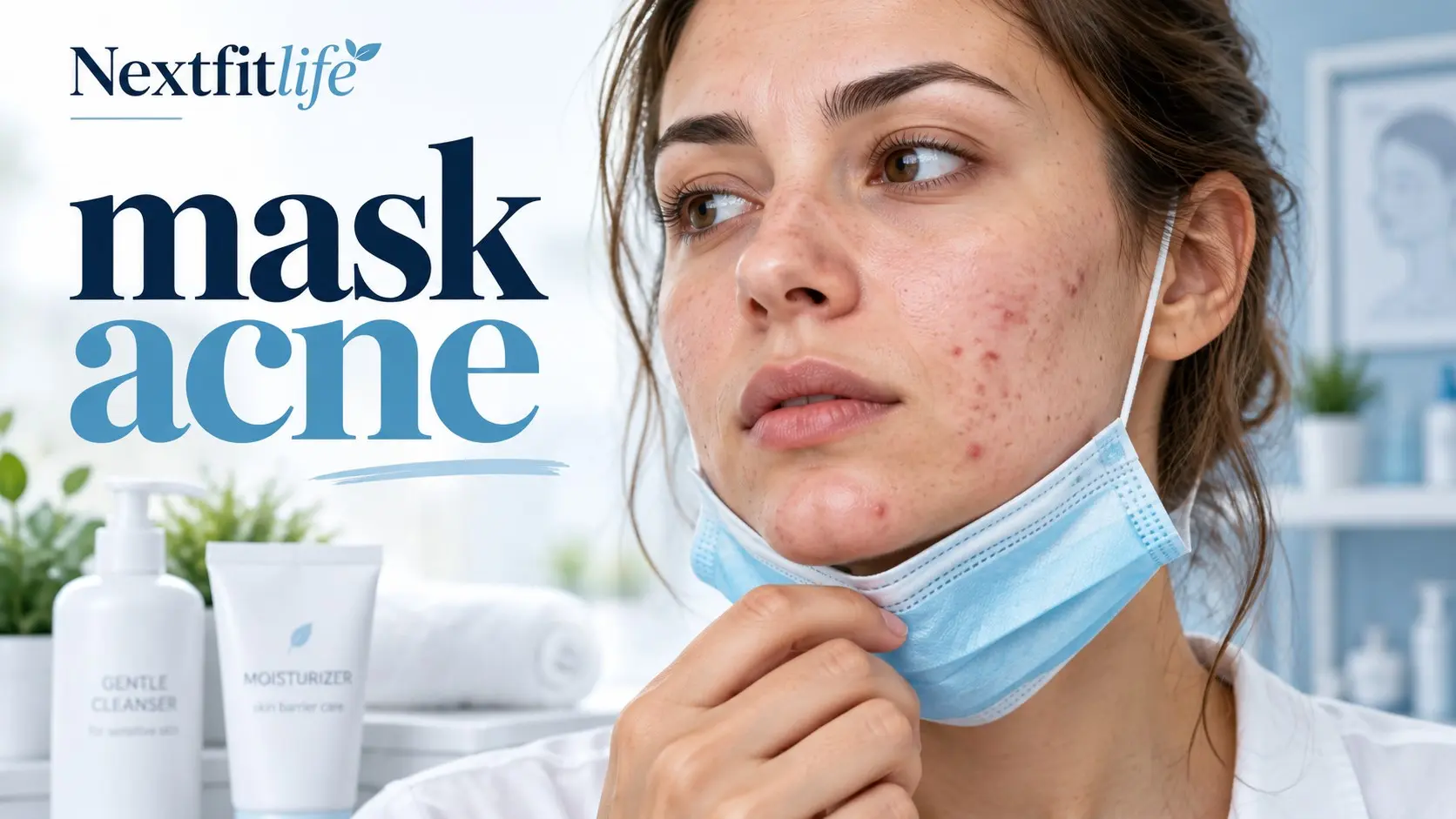 Mask acne treatment and prevention guide for acne prone skin under a face mask